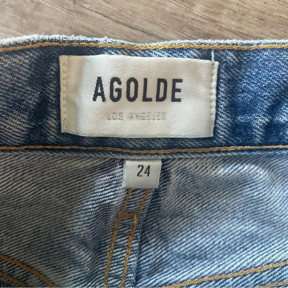 Agolde Parker denim shorts sz 24 - Picture 3 of 7